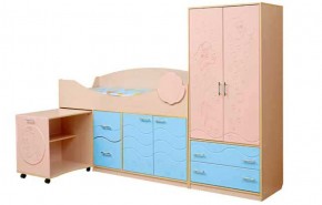 Набор мебели для детской Юниор -12.2 (700*1860) МДФ матовый в Кургане - kurgan.mebel-74.com | фото