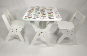 Детский растущий стол-парта и два стула Я САМ "Умка-Дуо" (Алфавит) в Кургане - kurgan.mebel-74.com | фото