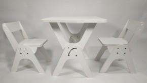 Детский растущий стол-парта и два стула Я САМ "Умка-Дуо" (Белый) в Кургане - kurgan.mebel-74.com | фото