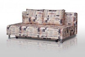 Диван-кровать Комфорт без подлокотников Принт "Gazeta" (2 подушки) в Кургане - kurgan.mebel-74.com | фото