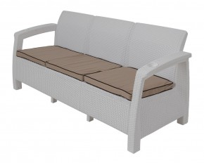 Диван Yalta Premium Sofa 3 Set (Ялта) белый (+подушки под спину) в Кургане - kurgan.mebel-74.com | фото