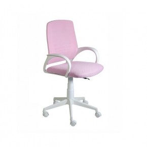 Кресло Ирис White сетка/ткань розовая в Кургане - kurgan.mebel-74.com | фото