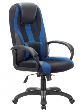 Кресло компьютерное BRABIX PREMIUM "Rapid GM-102" (экокожа/ткань, черное/синее) 532106 в Кургане - kurgan.mebel-74.com | фото