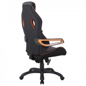 Кресло компьютерное BRABIX Techno Pro GM-003 (ткань черное/серое, вставки оранжевые) 531813 в Кургане - kurgan.mebel-74.com | фото