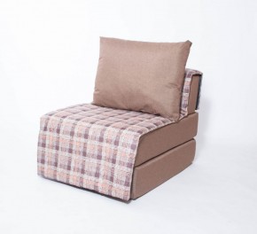 Кресло-кровать бескаркасное Харви (коричневый-квадро беж) в Кургане - kurgan.mebel-74.com | фото