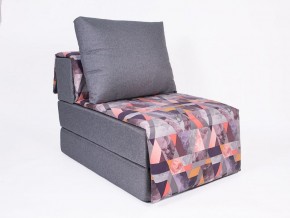 Кресло-кровать бескаркасное Харви (серый-сноу манго) в Кургане - kurgan.mebel-74.com | фото