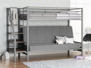 Кровать двухъярусная с диваном "Мадлен-3" (Серый/Серый) в Кургане - kurgan.mebel-74.com | фото
