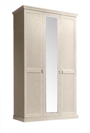 Шкаф 3-х дверный (с зеркалом) для платья и белья Венеция дуб седан (ВНШ1/3) в Кургане - kurgan.mebel-74.com | фото
