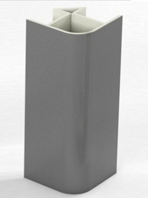 Угловое соединение для цоколя 90 гр. h100 мм (Алюминий, Белый, Черный, Сонома) в Кургане - kurgan.mebel-74.com | фото