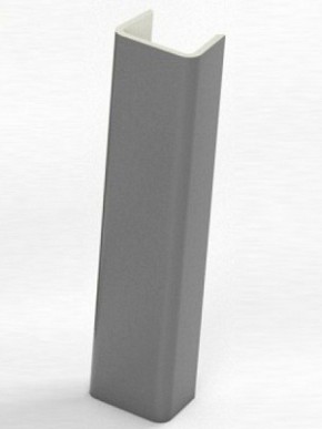 Торцевая заглушка  для цоколя h100 мм (Алюминий, Белый, Черный, Сонома) в Кургане - kurgan.mebel-74.com | фото